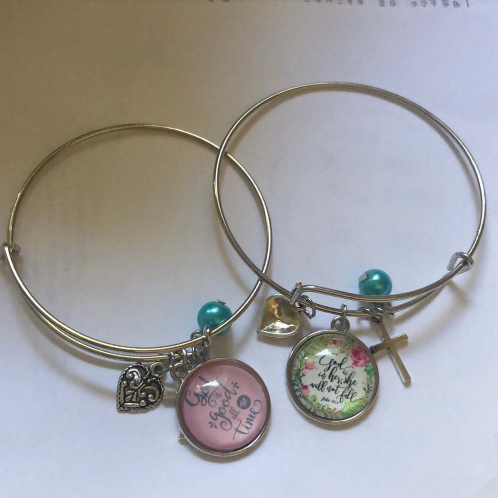 Two inspirational bracelet